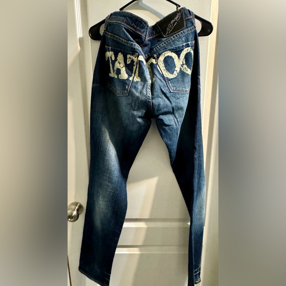 Ed Hardy Blue Women's Relaxed Jeans